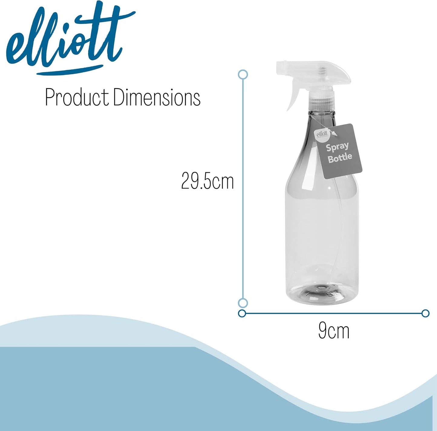 Plastic Spray Bottle with Adjustable Trigger – 1L