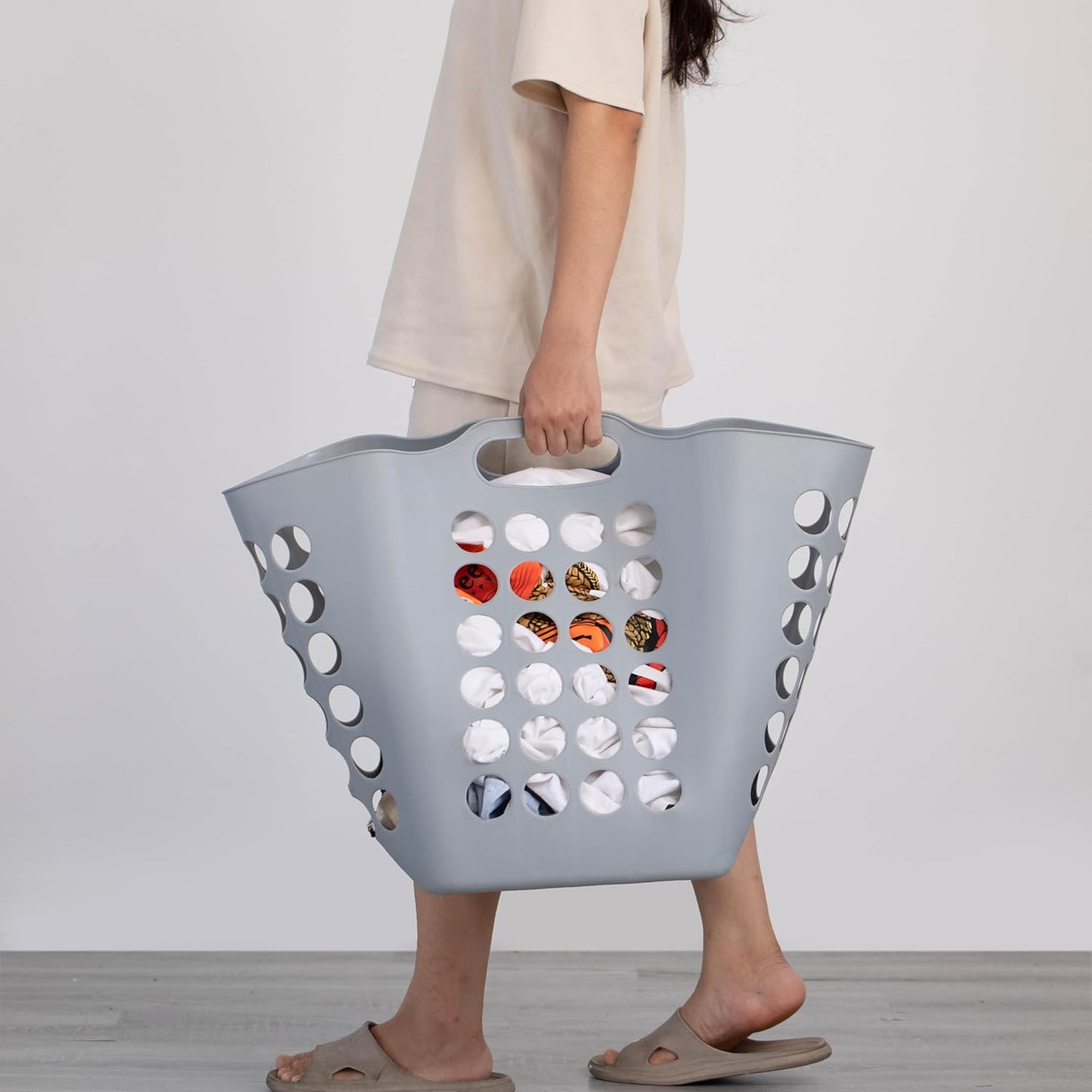 Lightweight Laundry Basket with Side Handles – 50L