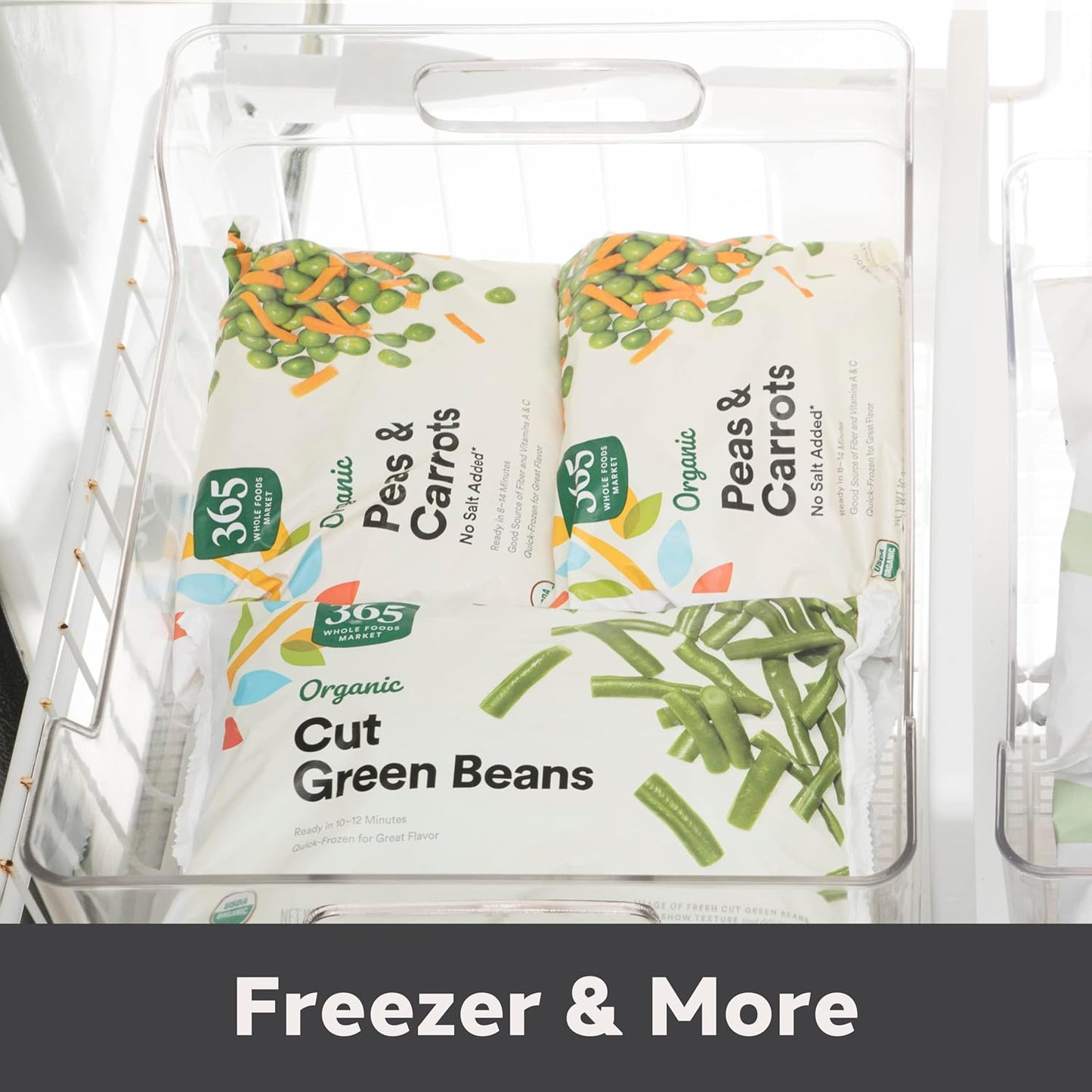 Clear Plastic Storage Bin with Handles – Deep