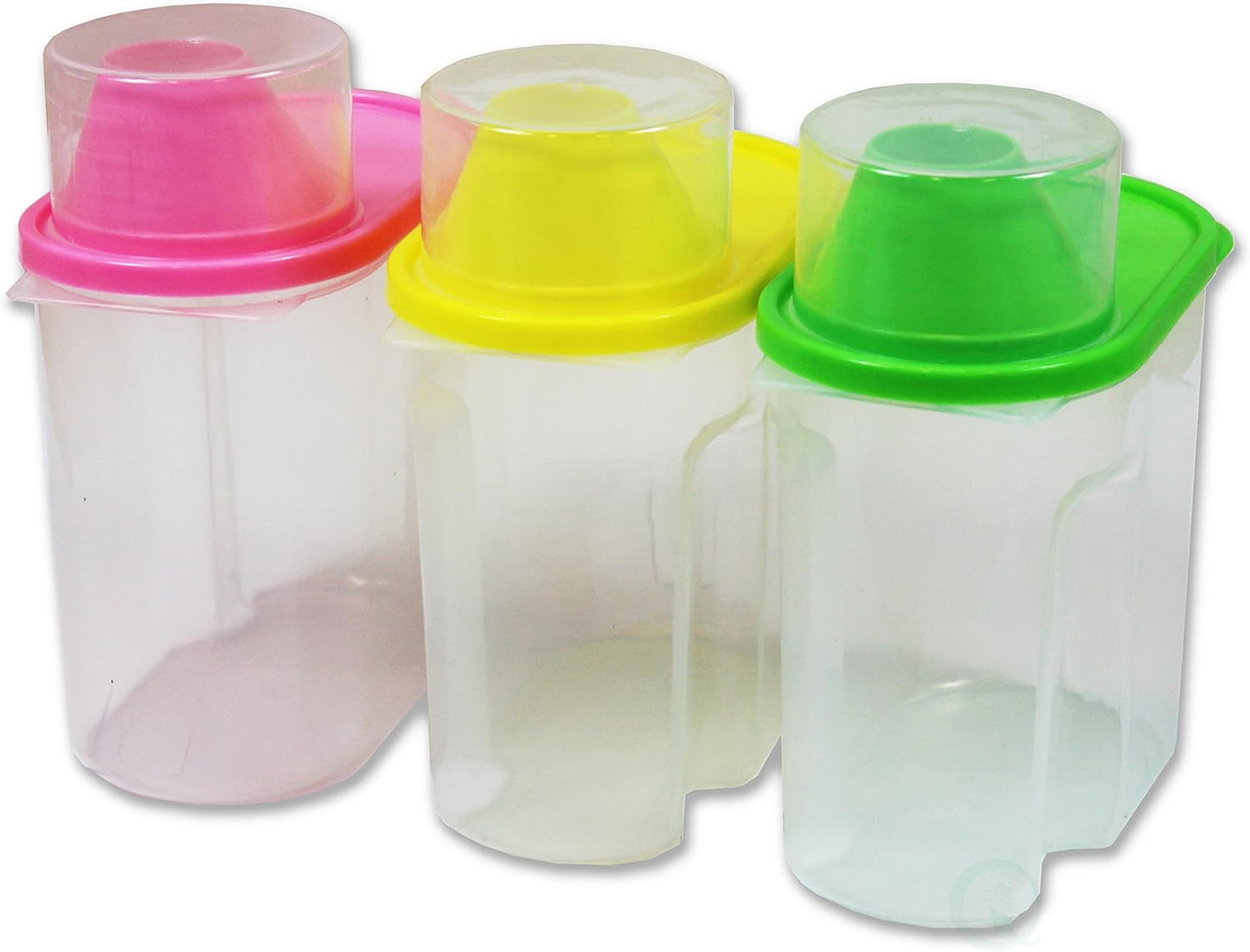 Small BPA-Free Food Storage Containers with Lids – Set of 3, 1.9L