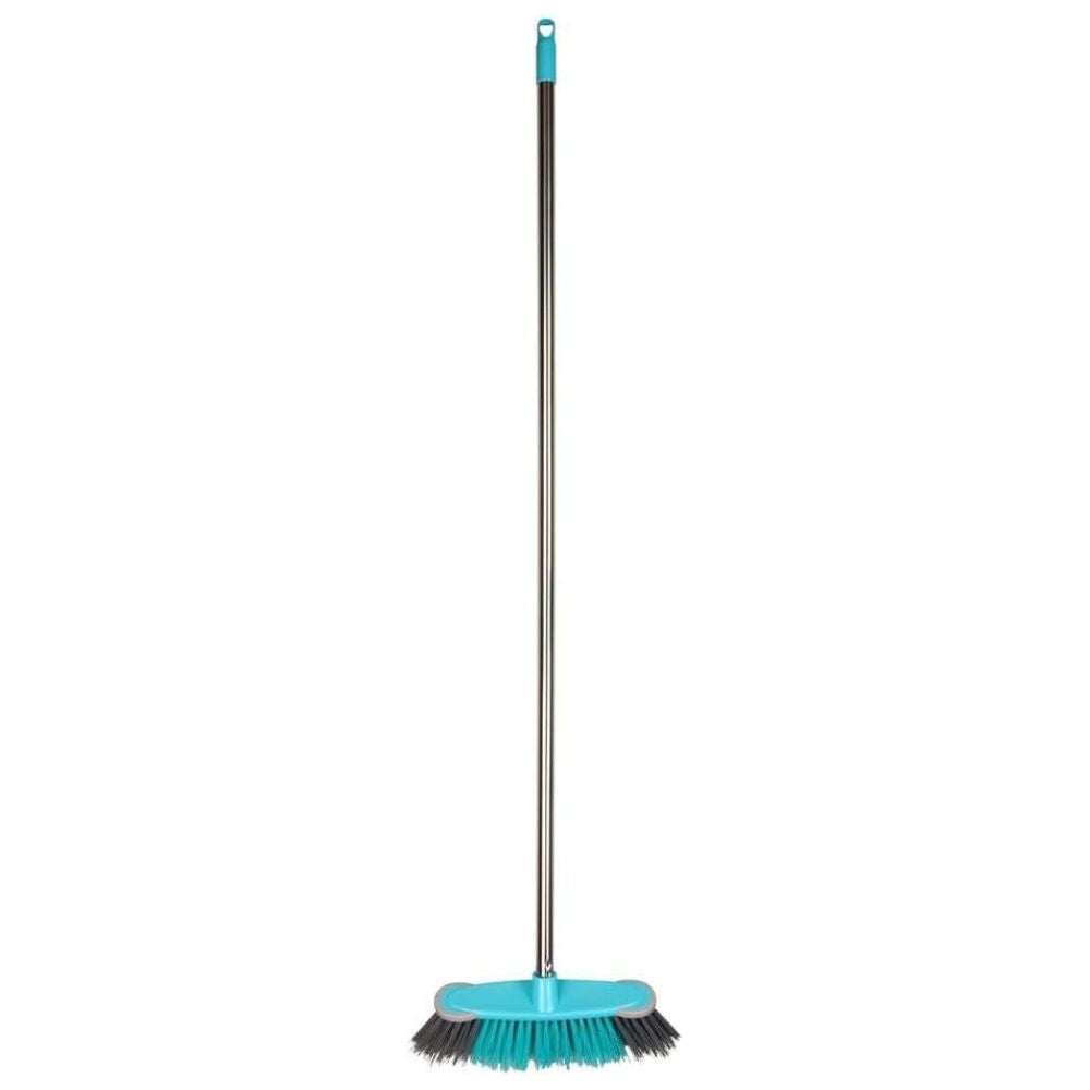 Indoor Sweeping Broom with Stiff Fibres and Long Handle – 27cm Wide