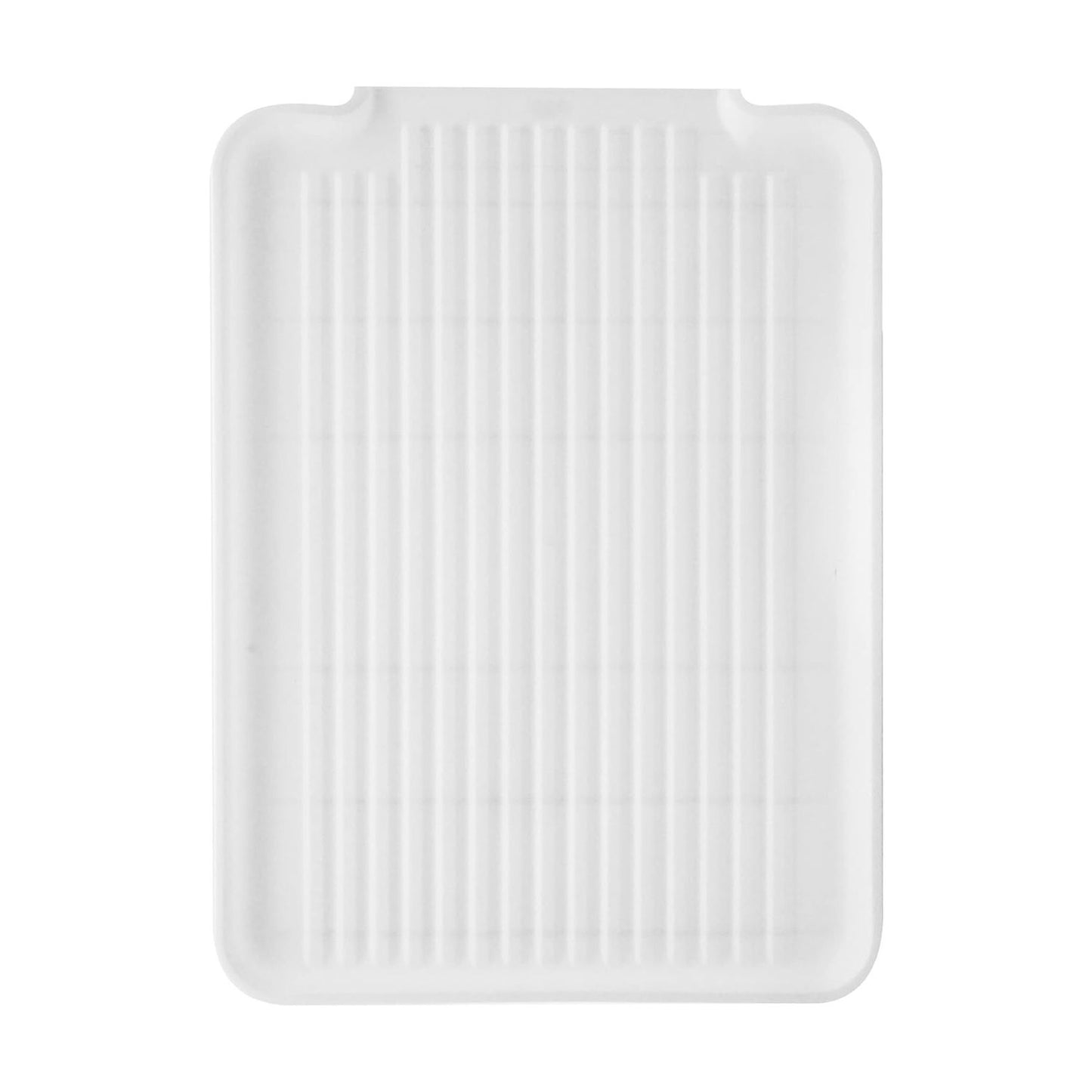 Plastic Dish Drain Board & Drying Tray – White