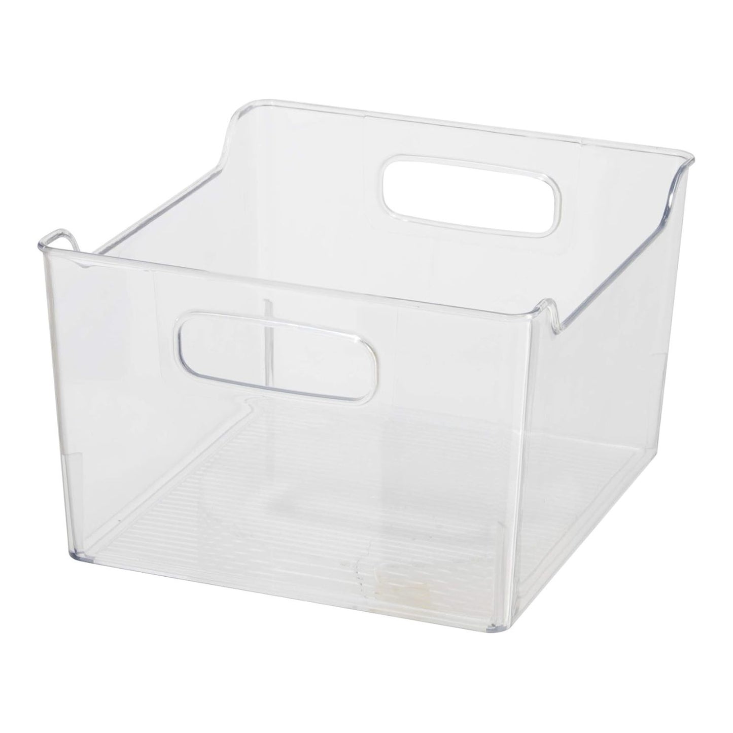 Clear Plastic Storage Bin with Handles – Deep
