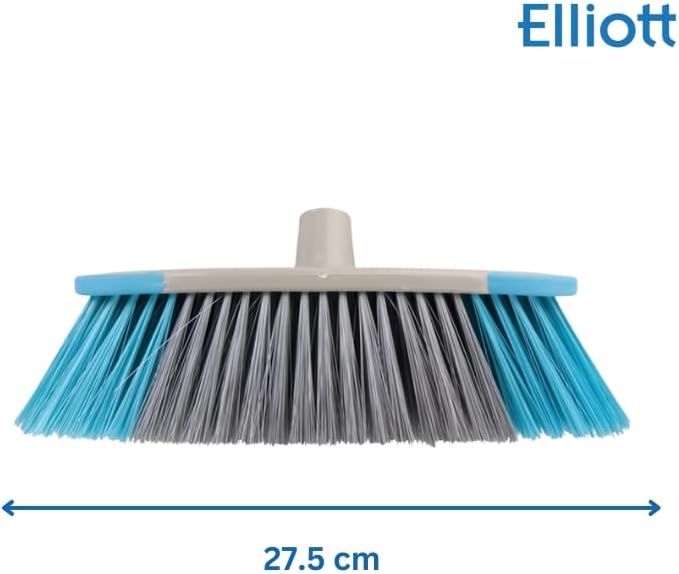 Indoor Sweeping Broom with Stiff Fibres and Long Handle – 27cm Wide