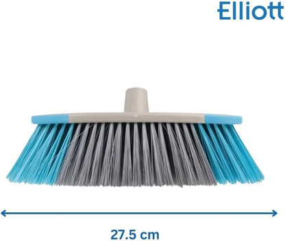 Indoor Sweeping Broom with Stiff Fibres and Long Handle – 27cm Wide