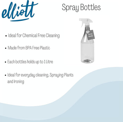 Plastic Spray Bottle with Adjustable Trigger – 1L