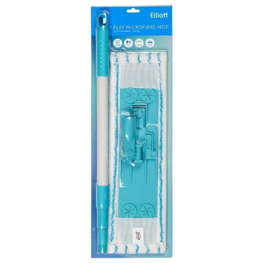 Flat Microfibre Mop with Extendable Handle – 42cm