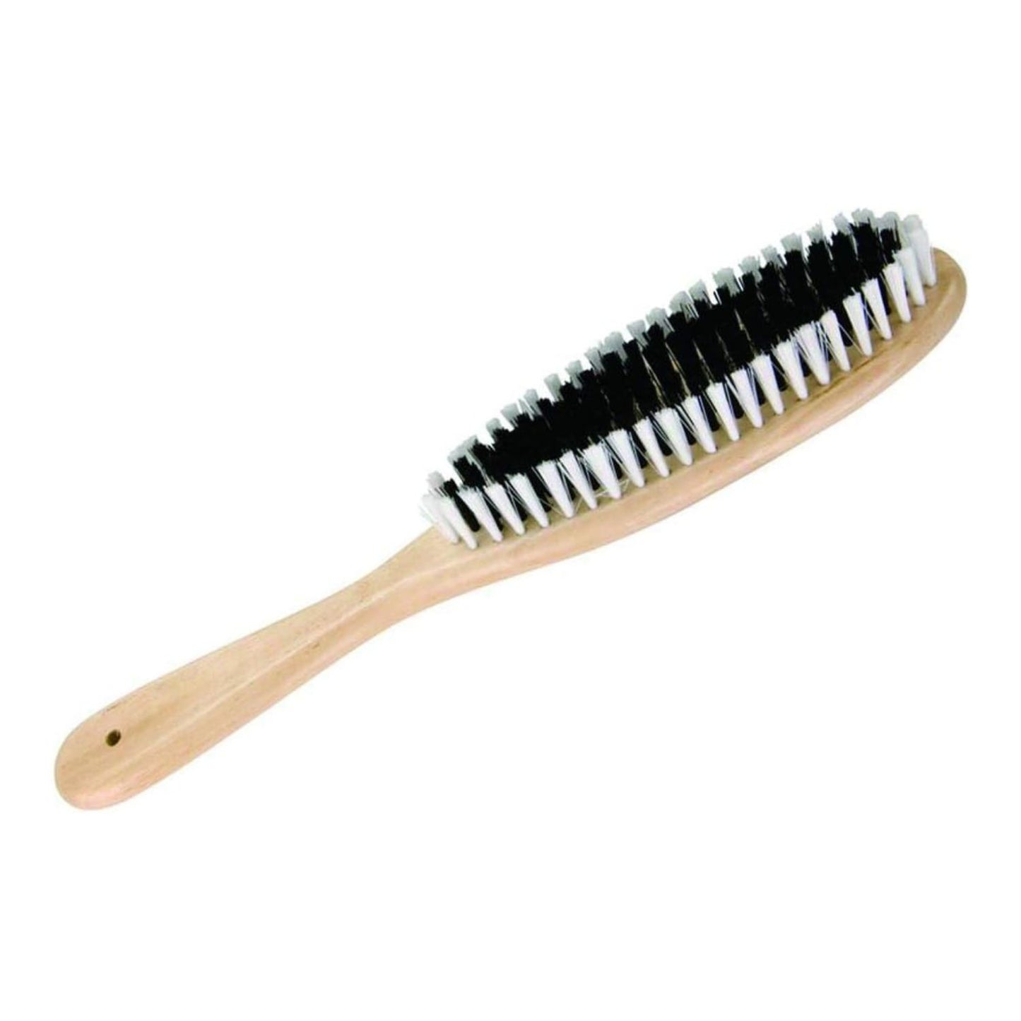 Wooden Clothes Brush with Synthetic Bristles – Travel Size