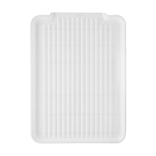 Plastic Dish Drain Board & Drying Tray – White