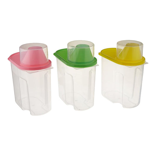 Small BPA-Free Food Storage Containers with Lids – Set of 3, 1.9L